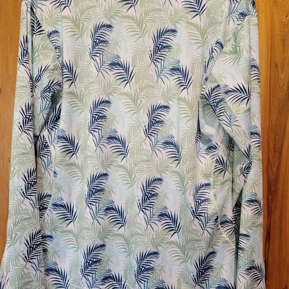 Chase 54 Leaf Print Quarter-Zip Pullover - Picture 2 of 5